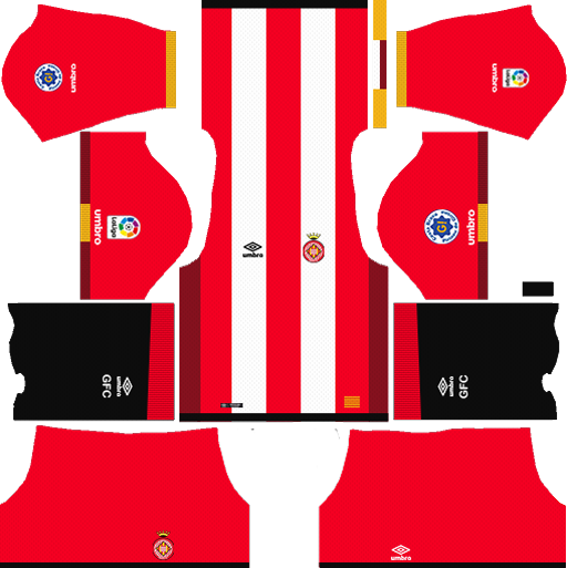 Girona Kit. Dream League Soccer 2019 Kits Испания. Форма ФК Жирона. Форма Анжи для Dream League Soccer.